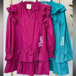 NEW Poplin Ruffle Dress